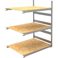 Wide Span Record Storage Shelving, Steel, 3 Shelves, 42" W x 32" D x 60" H, Add-On Kit Nia-Chem Ltd.