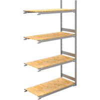 Wide Span Record Storage Shelving, Steel, 4 Shelves, 42" W x 18" D x 84" H, Add-On Kit Nia-Chem Ltd.