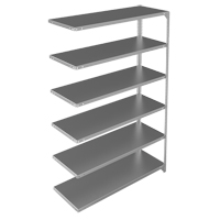 &eacute;l&eacute;ment de rayonnage, Acier galvanis&eacute;, Montant &agrave; fente, Capacit&eacute; 275 lb, 48" la x 72" h x 18" p Nia-Chem Ltd.