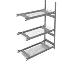 Wide Span Storage Shelving, Steel, Boltless, 1340 lbs. Capacity, 42" W x 60" H x 18" D Nia-Chem Ltd.