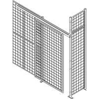 Heavy-Duty Wire Mesh Partition Sliding Door, 4' W x 8' H Nia-Chem Ltd.