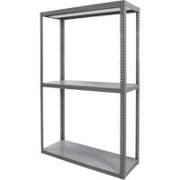 Heavy-Duty Shelving, Steel, Bolted, 3000 lbs. Capacity, 36" W x 72" H x 24" D Nia-Chem Ltd.