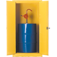 Drum Safety Cabinets, 55 US gal. Cap., Yellow SA069 | Nia-Chem Ltd.