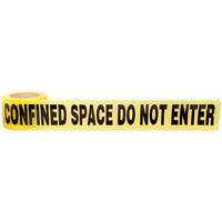 Barricade Tape, English, 3" W x 1000' L, 3 mils, Black on Yellow Nia-Chem Ltd.