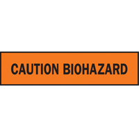 Barricade Tape, English, 3" W x 1000' L, 3.5 mils, Black on Orange Nia-Chem Ltd.