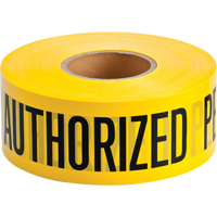Barricade Tape, English, 3" W x 1000' L, 2 mils, Black on Yellow Nia-Chem Ltd.