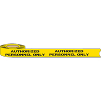 Barricade Tape, English, 3" W x 1000' L, 2 mils, Black on Yellow Nia-Chem Ltd.