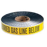 "Gas Line" Identoline&reg; Underground Warning Tape, 2" W x 1000' L, Black on Yellow Nia-Chem Ltd.