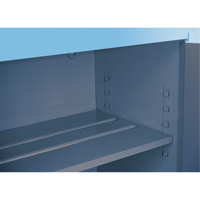 ChemCor&reg; Lined Acid/Corrosive Storage Cabinets, 30 gal., 43" x 44" x 18" Nia-Chem Ltd.