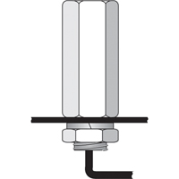 Tiges de s&eacute;curit&eacute; pour support porte-drapeau, usage intensif - accessoires & pi&egrave;ces de rechange Nia-Chem Ltd.