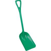 Safety Shovels - Hygienic Shovels (One-Piece), 10" x 14" Blade, 38" Length, Plastic, Green SAL459 | Nia-Chem Ltd.