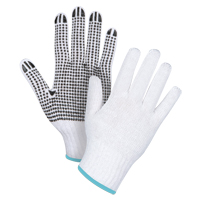 Gants tricot&eacute;s &agrave; pois, Poly/coton, Un c&ocirc;t&eacute;, Calibre 7, T-Grand Nia-Chem Ltd.