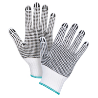 Gants tricot&eacute;s deux c&ocirc;t&eacute;s &agrave; pois, Poly/coton, Deux c&ocirc;t&eacute;s, Calibre 7, T-Grand Nia-Chem Ltd.