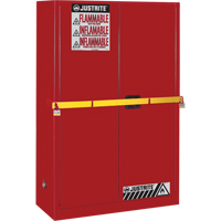 High Security Flammables Safety Cabinet with Steel Bar, 45 gal., 2 Shelves Nia-Chem Ltd.