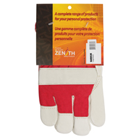 Red & White Premium Winter-Lined Fitters Gloves, Large, Grain Cowhide Palm, Boa Inner Lining Nia-Chem Ltd.