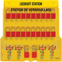 Station de verrouillage, Cadenas Thermoplastique, Capacit&eacute; de 20, Cadenas Compris Nia-Chem Ltd.
