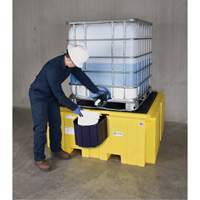 IBC Spill Pallet Plus&reg; With Drain, 365 US gal. Spill Capacity, 62" x 62" x 28" Nia-Chem Ltd.