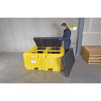 IBC Spill Pallet Plus&reg; With Drain, 365 US gal. Spill Capacity, 62" x 62" x 28" Nia-Chem Ltd.