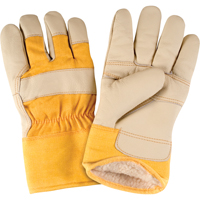 Standard-Duty Winter-Lined Fitters Gloves, X-Large, Grain Cowhide Palm, Boa Inner Lining Nia-Chem Ltd.