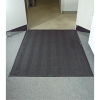 Waterhog&reg; Eco Elite Matting, Wiper/Scraper, 6' x 6' x 3/8", Grey Ash Nia-Chem Ltd.