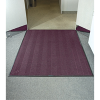 Waterhog&reg; Eco Elite Matting, Wiper/Scraper, 6' x 6' x 3/8", Maroon Nia-Chem Ltd.