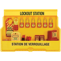 Postes de verrouillage &eacute;lectrique, Cadenas Thermoplastique, Capacit&eacute; de 16, Cadenas Compris Nia-Chem Ltd.