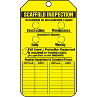 &eacute;tiquettes de s&eacute;curit&eacute; d'inspection et de contr&ocirc;le de l'&eacute;tat de l'&eacute;quipement, Papier cartonn&eacute;, 3-1/8" la x 5-7/8" h, Anglais Nia-Chem Ltd.