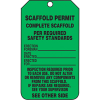 &eacute;tiquettes de s&eacute;curit&eacute; d'inspection et de contr&ocirc;le de l'&eacute;tat de l'&eacute;quipement, Papier cartonn&eacute;, 3-1/8" la x 5-7/8" h, Anglais Nia-Chem Ltd.