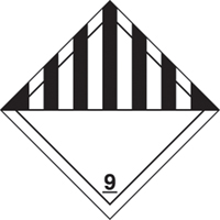&eacute;tiquettes d'exp&eacute;dition TMD, Classe 9, Mati&egrave;res dangereuses diverses, Papier Nia-Chem Ltd.