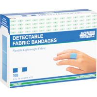Bandages, Rectangular/Square, 3", Fabric Metal Detectable, Sterile Nia-Chem Ltd.