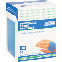 Bandages, Rectangular/Square, 3", Fabric Metal Detectable, Sterile Nia-Chem Ltd.