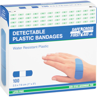 Bandages, Rectangular/Square, 3", Plastic Metal Detectable, Sterile Nia-Chem Ltd.