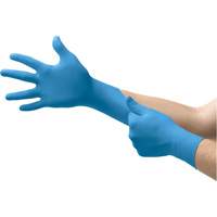 Gants jetables, Petit, Nitrile, 5 mils, Poudr&eacute;s, Bleu Nia-Chem Ltd.