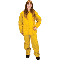 RZ100 Rain Suit, Polyester/PVC, 4X-Large, Yellow SEH084 | Nia-Chem Ltd.