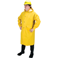 RZ200 Long Rain Coat, Polyester, Small, Yellow SEH085 | Nia-Chem Ltd.
