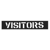 Pochoirs pour parc de stationnement, Anglais, 12" Nia-Chem Ltd.