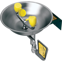 Eye/Face Wash Station, Wall-Mount Installation, Stainless Steel Bowl Nia-Chem Ltd.
