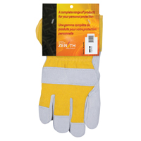 Gants d'ajusteur doubl&eacute;s pour l'hiver, Grand, Paume en Cuir de vache refendu, Doublure en Boa Nia-Chem Ltd.