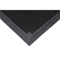 Tapis pour l'assainissement des chaussures, Caoutchouc, 2-2/3' la x 3-1/4' lo x 2-1/2" &eacute;pais, Noir Nia-Chem Ltd.