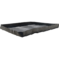 Economy Berms, 119 gal. Capacity, 4' W x 4' L x 12" H, L-Bracket Nia-Chem Ltd.