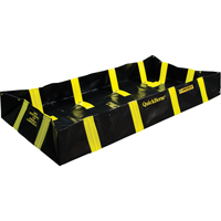 QuickBerm&reg; Containment Berm with Inside Wall Supports, 355 US gal. Capacity, 6' W x 8' L x 12" H, Snap-Up Bracket Nia-Chem Ltd.