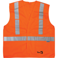 Fire Retardant Safety Vest, High Visibility Orange, Medium/Small, Polyester Nia-Chem Ltd.