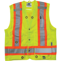 Surveyor Safety Vest, High Visibility Lime-Yellow, Small, Polyester Nia-Chem Ltd.