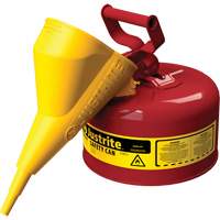 Bidons s&eacute;curitaires, Type I, Acier, 1 gal. US, Rouge, Homologu&eacute; FM/List&eacute; UL/ULC Nia-Chem Ltd.