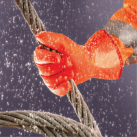 Polar Grip&reg; 23-700 Gloves, 9/Large, PVC Coating, Nylon Shell Nia-Chem Ltd.