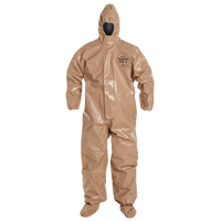 Tychem&reg; 5000 Protective Hooded Coveralls, Small, Brown Nia-Chem Ltd.
