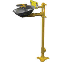 Postes de douche oculaire/faciale Halo, Installation Socle, Bol Acier inoxydable Nia-Chem Ltd.