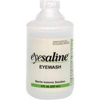 Saline Eyewash Bottles, Full Bottle, 8 oz. Nia-Chem Ltd.