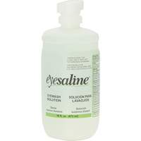 Saline Eyewash Bottles, Full Bottle, 16 oz. Nia-Chem Ltd.