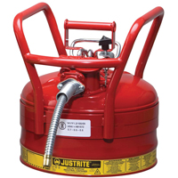 Bidons s&eacute;curitaires D.O.T. de AccuFlow, Type II, Acier, 2,5 gal. US, Rouge, Homologu&eacute; FM Nia-Chem Ltd.